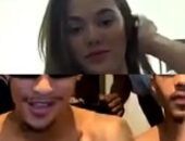 Gostosa sensualizando em live do funk